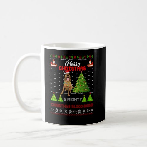 Bloodhound Dog Light Mighty Christmas Tree Xmas 20 Coffee Mug