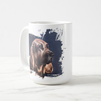 Bloodhound dog love mug