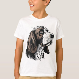 Bloodhound dog portrait T-Shirt