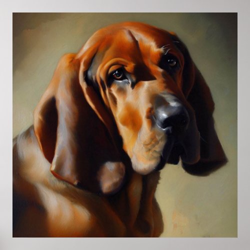 Bloodhound Dog  Poster