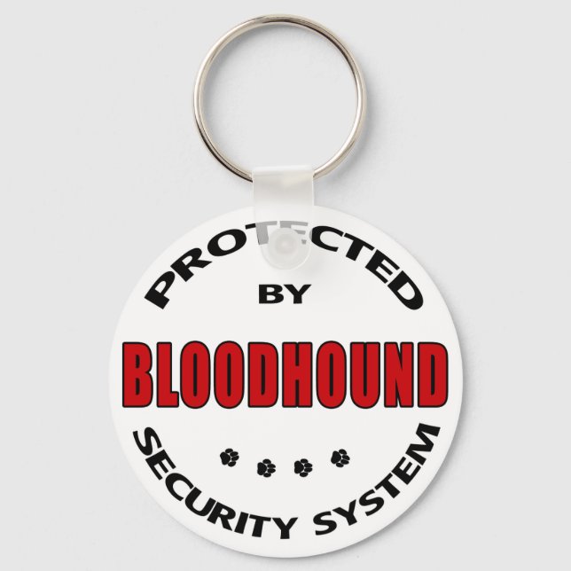 Bloodhound Dog Security Keychain (Front)