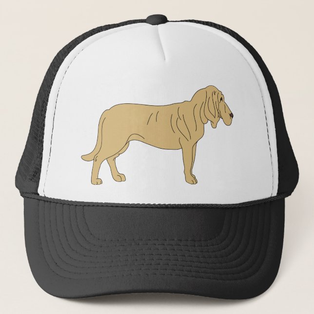 Bloodhound Dog Trucker Hat (Front)
