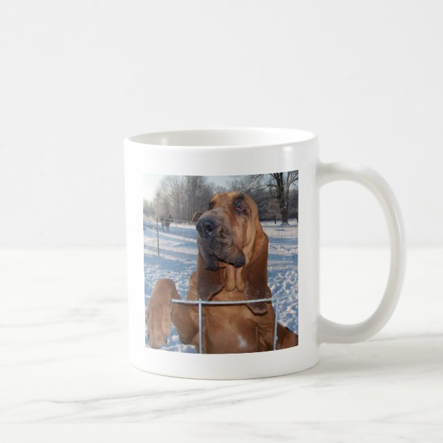 Bloodhound Face Coffee Mug (Right)