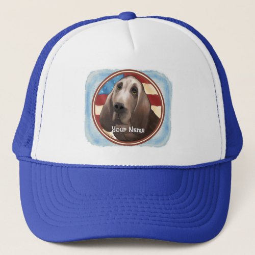 Bloodhound Flag custom name Hat