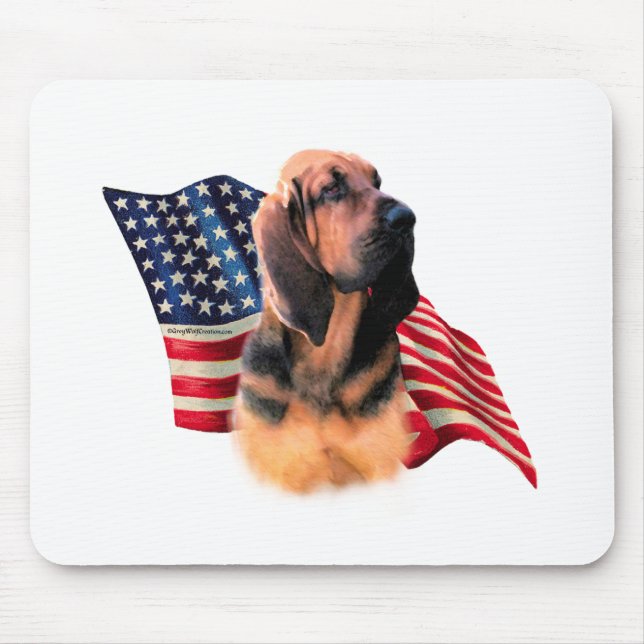 Bloodhound Flag Mouse Pad (Front)