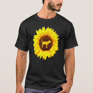 Bloodhound For Women Men Puppy Dog Pet Sunflower T-Shirt
