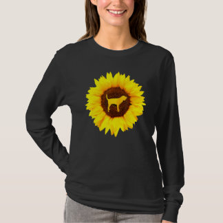 Bloodhound For Women Men Puppy Dog Pet Sunflower T-Shirt