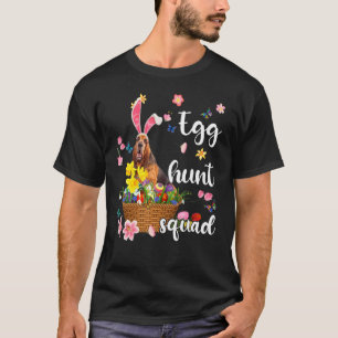 Bloodhound Happy Easter Day Easter Colorful Egg Hu T-Shirt