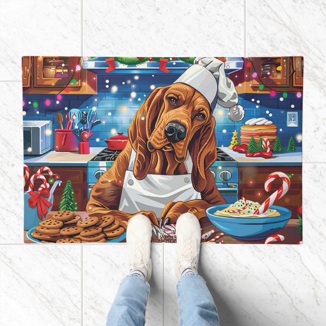 Bloodhound Holiday Baking: Festive Christmas Doormat (Indoor)