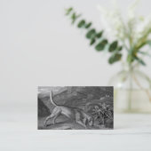 Bloodhound in Black and White Business Card (Standing Front)