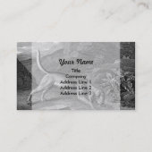 Bloodhound in Black and White Business Card (Back)