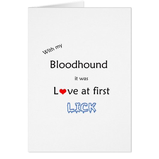 Bloodhound Lick Design (Front)