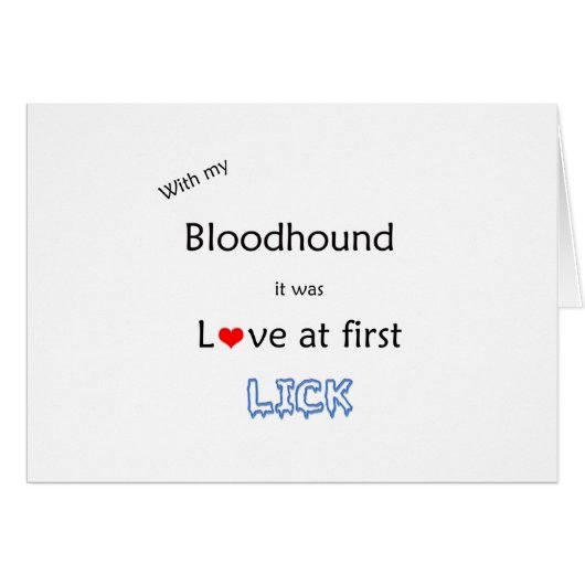 Bloodhound Lick Design Cards (Front Horizontal)
