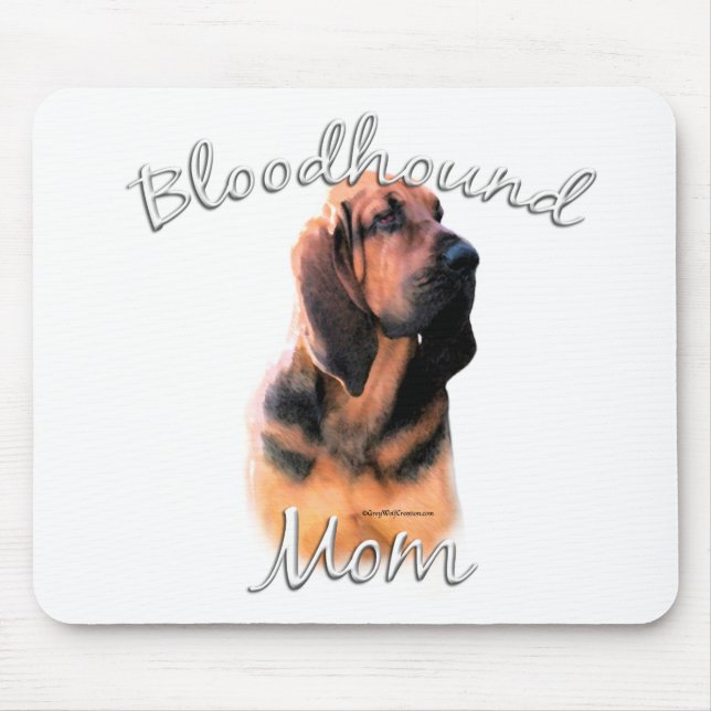 Bloodhound Mom 2 Mouse Pad (Front)