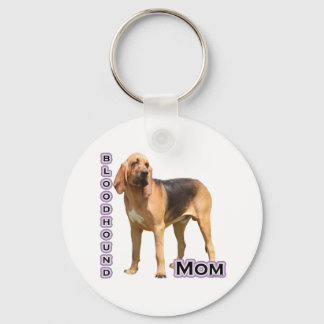 Bloodhound Mom 4 - Keychain
