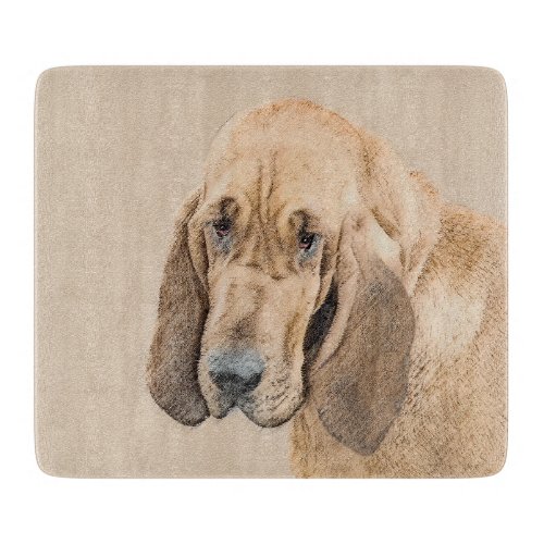 Bloodhound Painting _ Cute Original Dog Art Cutting Board