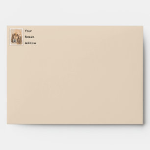 Bloodhound Painting - Cute Original Dog Art Envelope