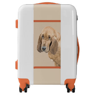 Bloodhound Painting - Cute Original Dog Art Luggage