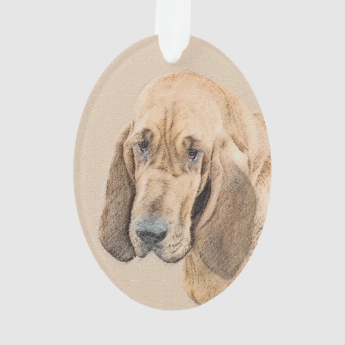 Bloodhound Painting _ Cute Original Dog Art Ornament