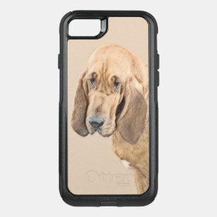 Bloodhound Painting - Cute Original Dog Art OtterBox Commuter iPhone SE/8/7 Case