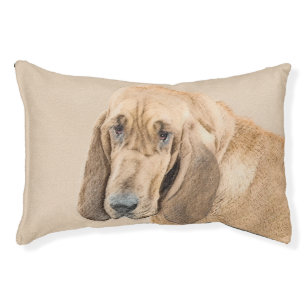 Bloodhound Painting - Cute Original Dog Art Pet Bed