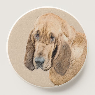 Bloodhound Painting - Cute Original Dog Art PopSocket