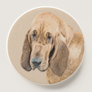 Bloodhound Painting - Cute Original Dog Art PopSocket