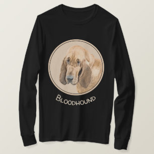 Bloodhound Painting - Cute Original Dog Art T-Shirt