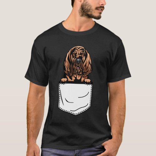 Bloodhound Pocket Dog  T_Shirt