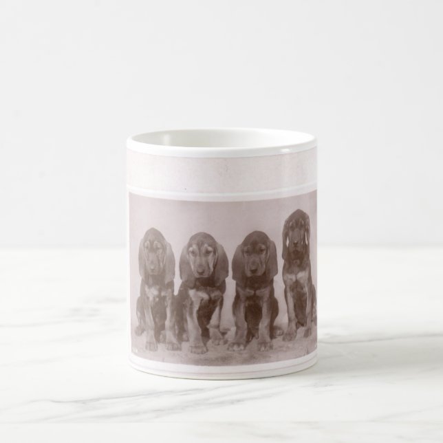 Bloodhound Puppied Coffee Mug (Center)