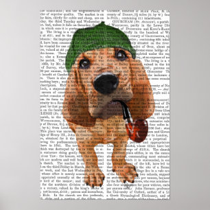 Bloodhound Sherlock Holmes Poster
