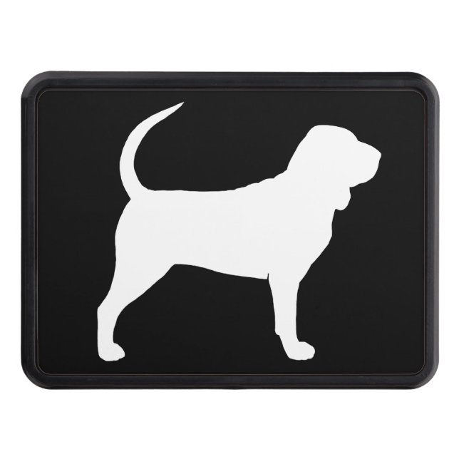 Bloodhound Silhouette Hitch Cover (Front)