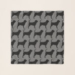 Bloodhound Silhouettes Pattern Scarf<br><div class="desc">Bloodhound Lover's Scarf</div>