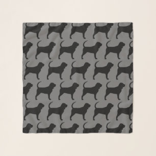 Bloodhound Silhouettes Pattern Scarf
