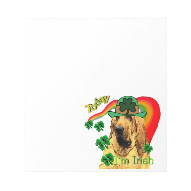 Bloodhound st Patricks Notepad (Front)