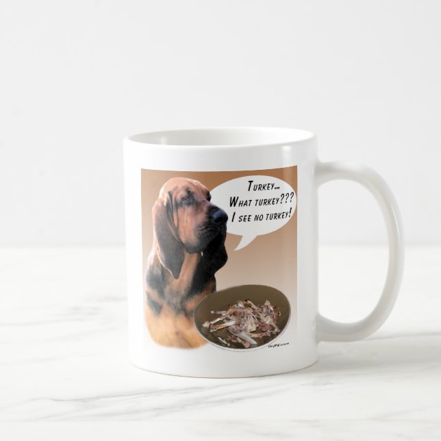 Bloodhound Turkey Coffee Mug (Right)