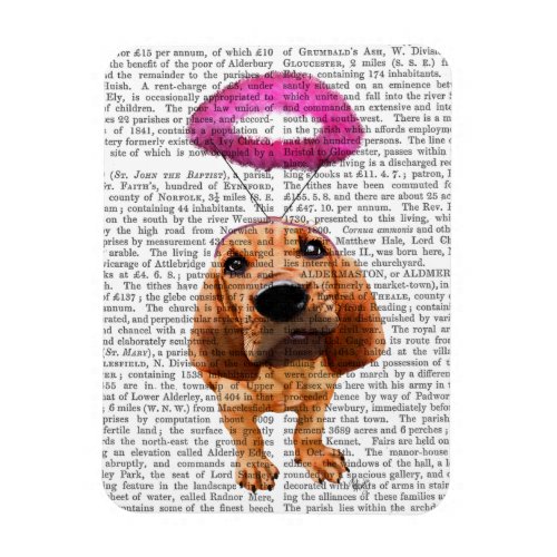Bloodhound With Angelic Pink Halo Magnet