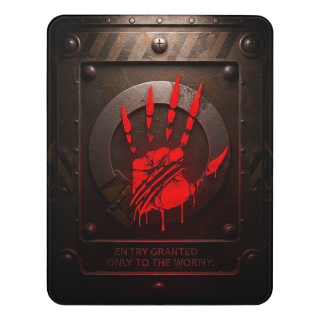BLOODLINE – Klan’s Stronghold Door Sign (Contemporary Vert)