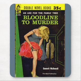 Bloodline to Murder pulp cover Mouse Pad
