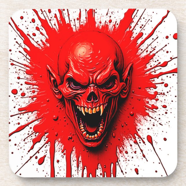 Bloodlust: The Vengeful Vampire Beverage Coaster (Front)