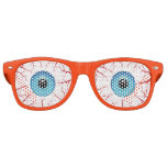 Bloodshot Blue Eyeballs Halloween Retro Sunglasses at Zazzle