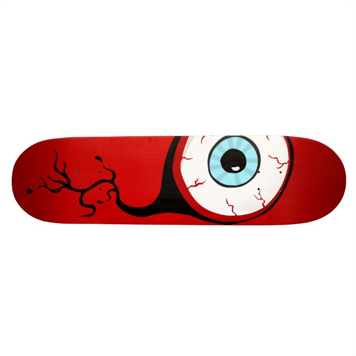 Bloodshot Eye Ball Cartoon deck Skate Board