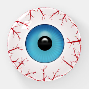 Bloodshot Eyeball Halloween Paperweight