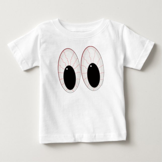 Bloodshot Eyeballs Halloween Eyes Baby T-Shirt (Front)