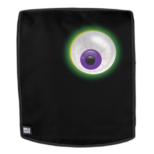 Bloodshot Purple Floating Zombie Eyeball Halloween Backpack