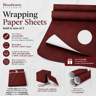 Bloodwarm Stillness Wrapping Paper Sheets