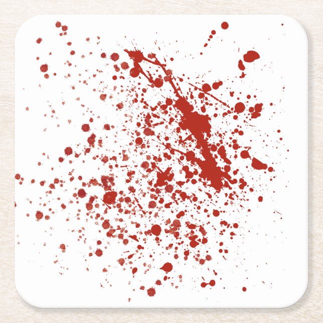 bloody 2 square paper coaster (Front)