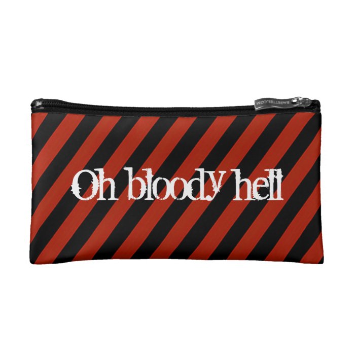 Bloody bag makeup bags