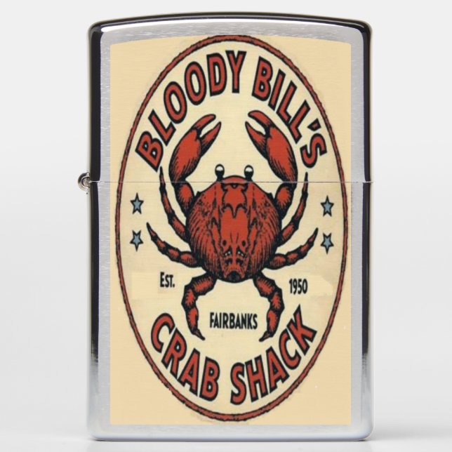 Bloody Bill's Crab Shack Zippo Lighter (Front)