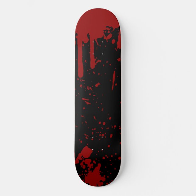 Bloody Black Skateboard Deck (Front)